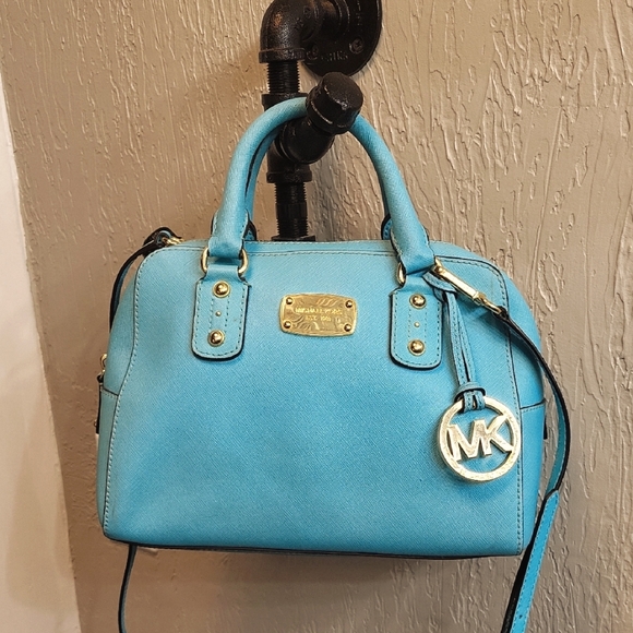 MICHAEL Michael Kors Handbags - Michael Kors Satchel With Crossbody/Shoulder Strap Teal Turquoise